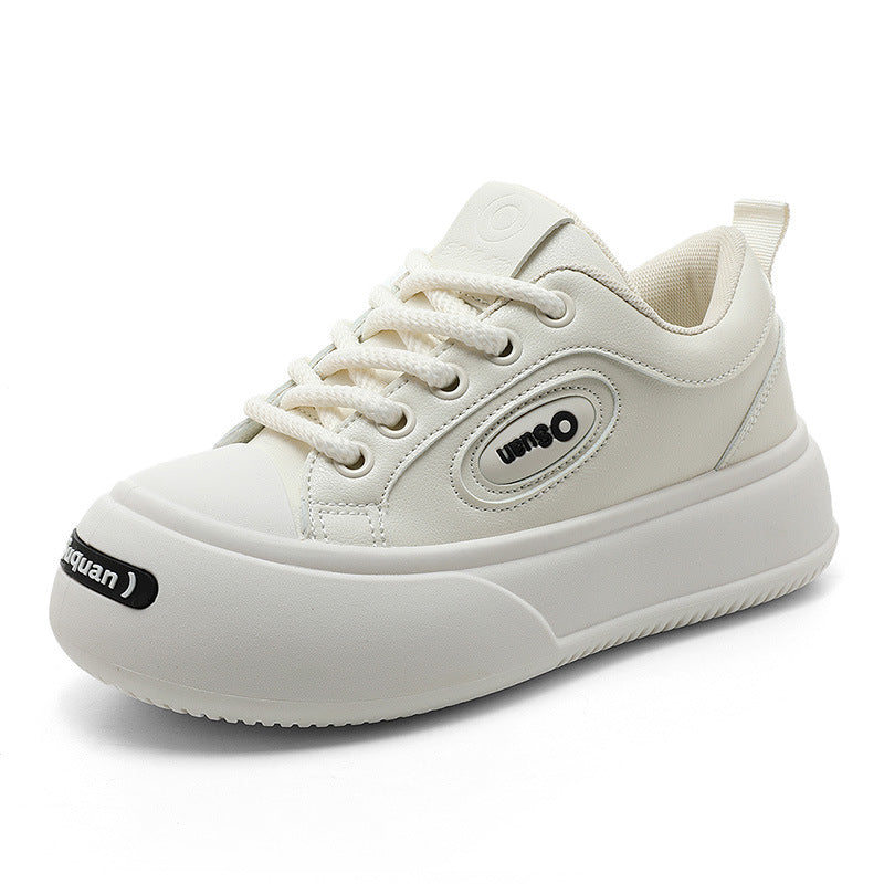 Damen Plateau Sneaker Hoch mit atmungsaktiver Oberfläche und verstärktem Sohlenprofil