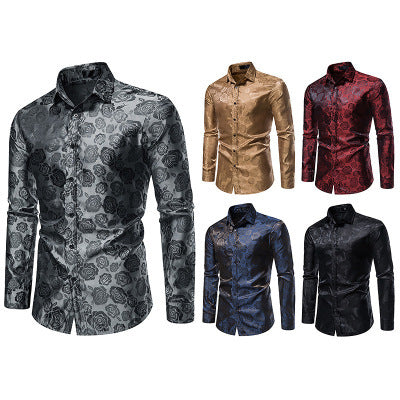Herren Hemd Floral Elegant Glanz Berlin - BerlinGlamour