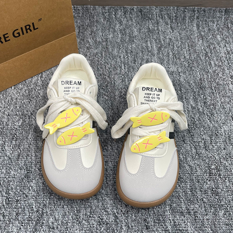 Damen Sneaker Sportlich Tiermuster Elastisch