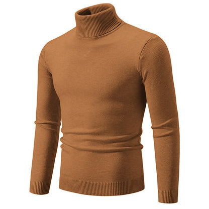 Herren Rollkragenpullover Baumwolle Weich Bequem