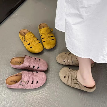 Damen Clogs Weich Bequem Riemendesign Modern