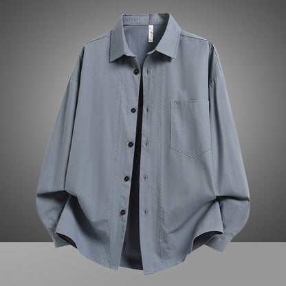 Herren Overshirt Lässig Leicht Baumwolle Mit Taschen - BerlinGlamour