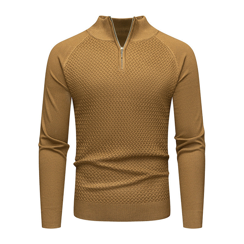 Herren Strickpullover Reißverschluss Modern Casual