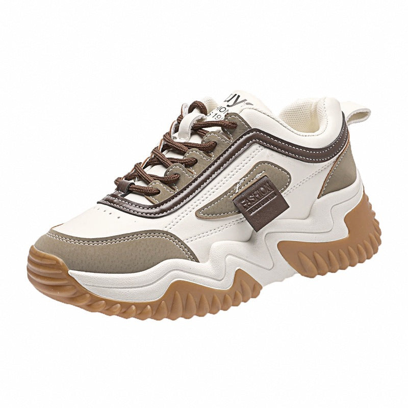 Damen Sneaker Sportlich Robust Schnürschuhe