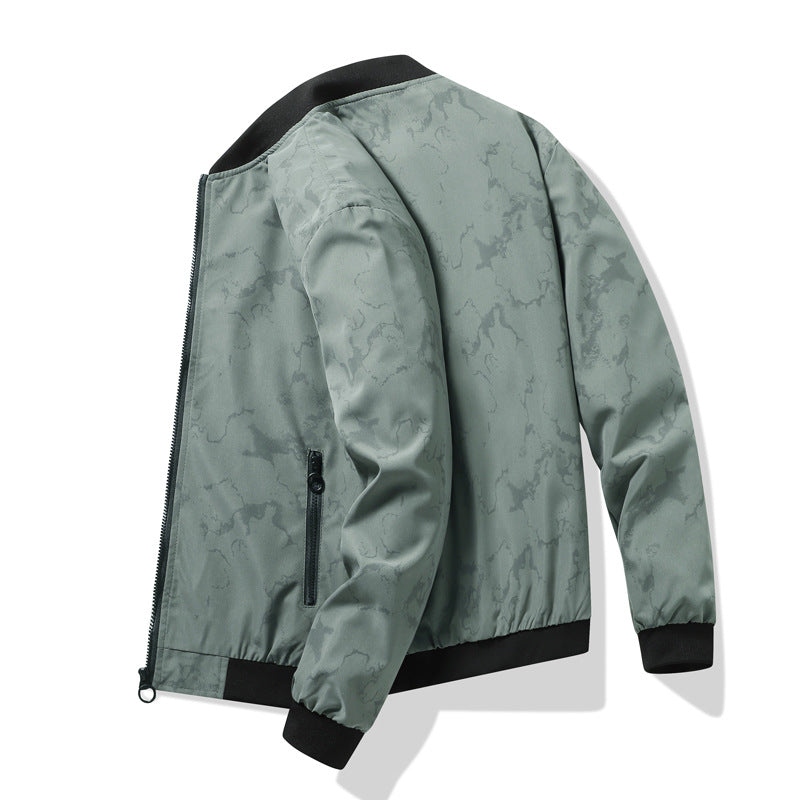 Herren Bomberjacke Sportlich Modern mit Farbenfrohem Print