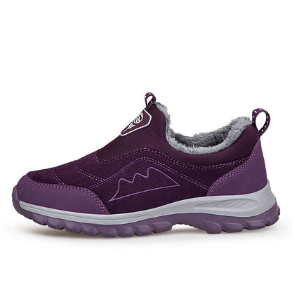 Damen Sneaker Warmfutter Slip-On Schuhe Winter