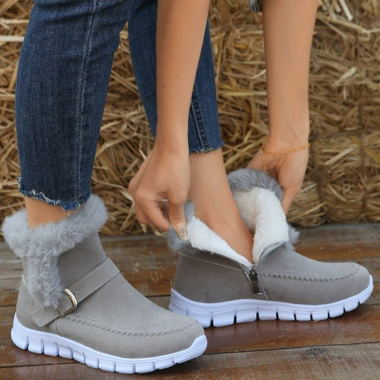 Damen Winterstiefel Warm Komfortabel mit Kunstfell - BerlinGlamour