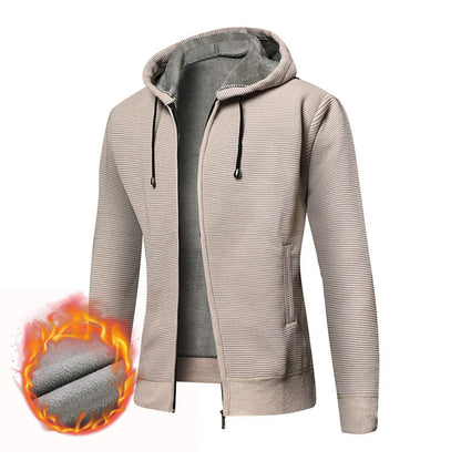 Herren Winterjacke Kapuzenjacke Gefüttert Warm