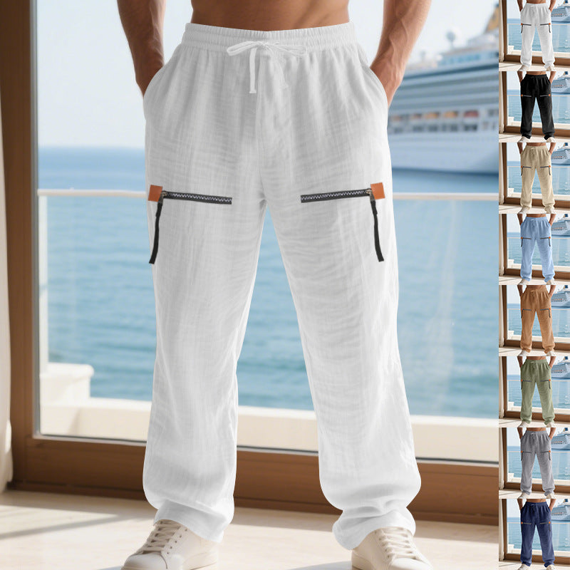 Herren Cargo-Hose Bequem Elastisch Reißverschluss - BerlinGlamour