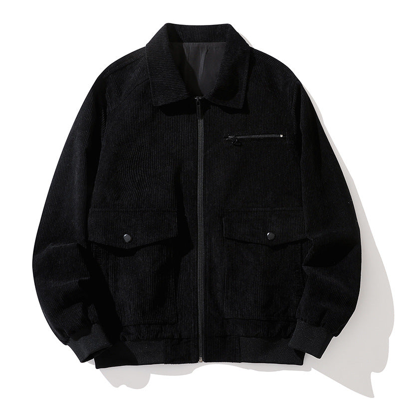 Herren Cordjacke Praktisch Mit Taschen Hochwertig
