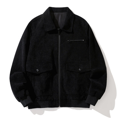 Herren Cordjacke Praktisch Mit Taschen Hochwertig