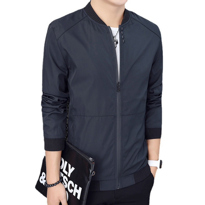 Herren Freizeitjacke Leicht Stehkragen Modern Stylish