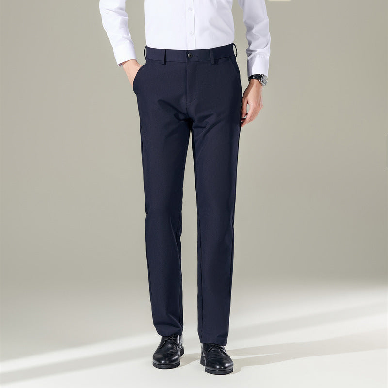 Elegante Herren Businesshose Slim Fit Schwarz