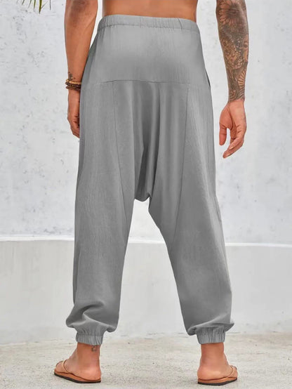 Herren Haremshosen Leicht Bequem Entspannter Stil