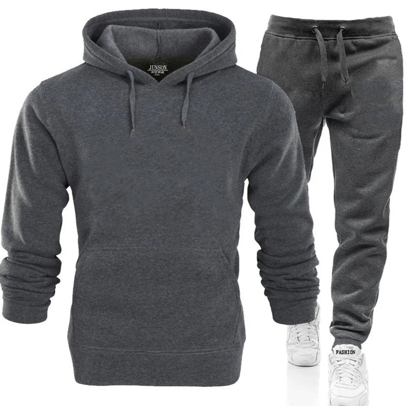 Herren Sportanzug Kapuzenpullover Jogginghose Set Bequem