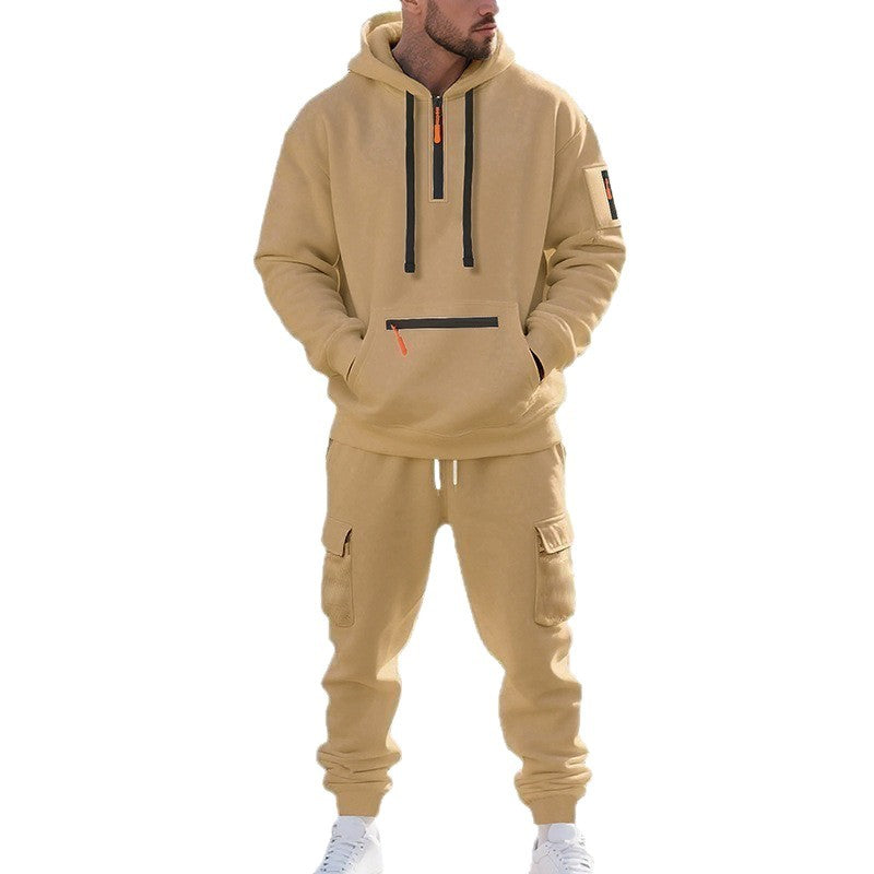 Herren Sportliche Hoodie Jogginghose Set