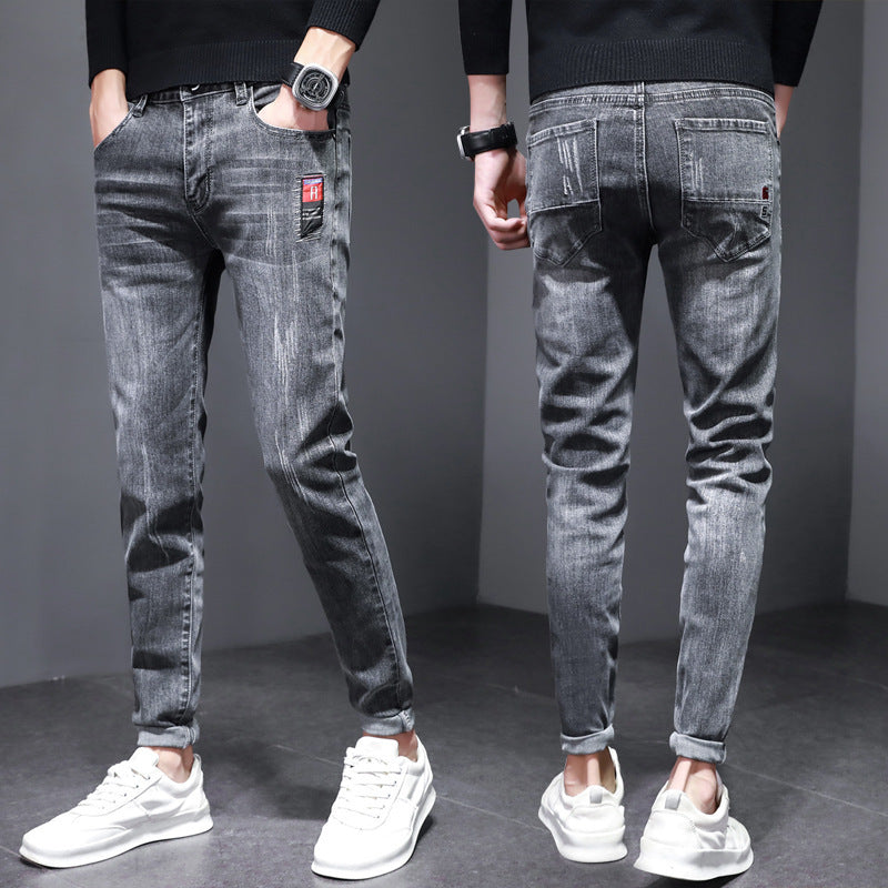 Herren Jeans Slim Fit Modern Waschdesign Schwarz - BerlinGlamour