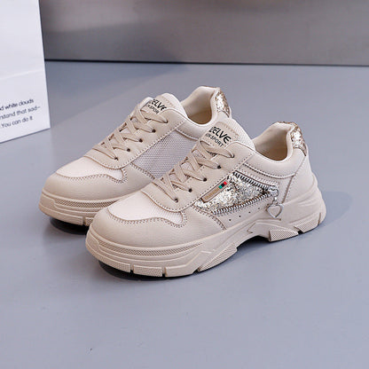 Damen Sneaker Modisch Funkelnd Atmungsaktiv