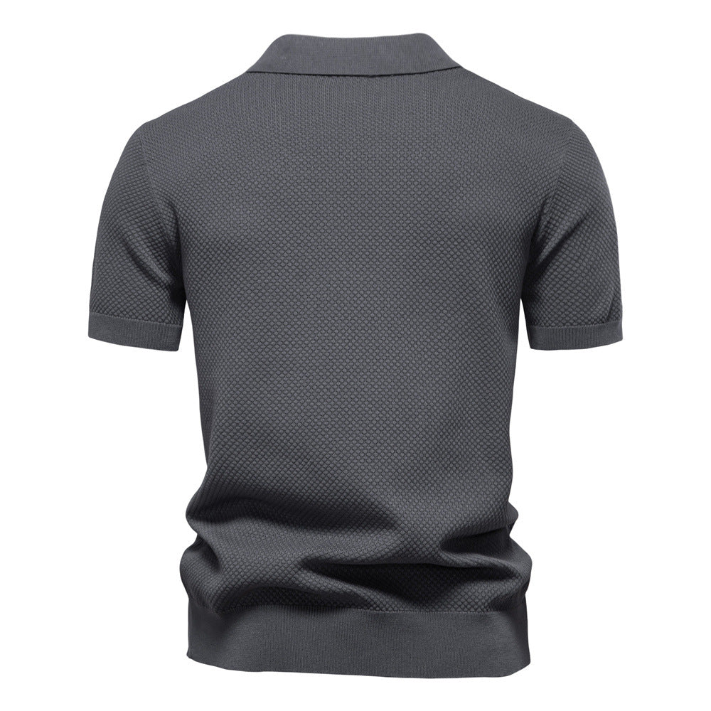 Herren Polo-Shirt Kurzarm Strukturiert Modern Berlin