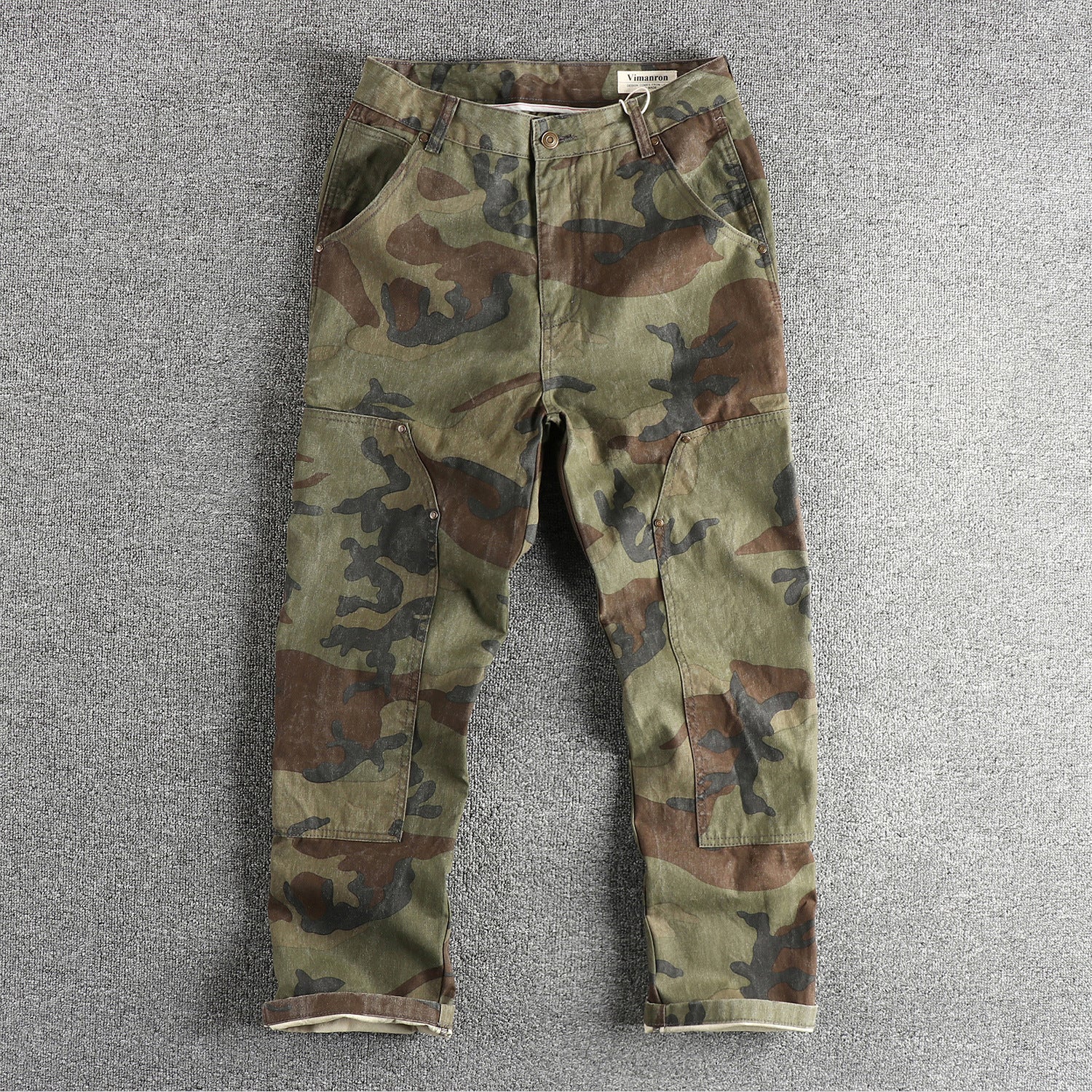 Herren Cargohose Camouflage Modern Multifunktional - BerlinGlamour