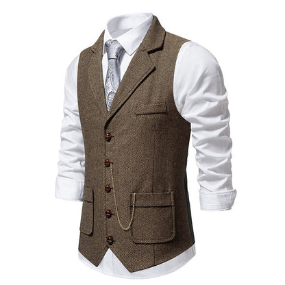 Herren Weste Elegante Slim Fit Modern Berlin Stil