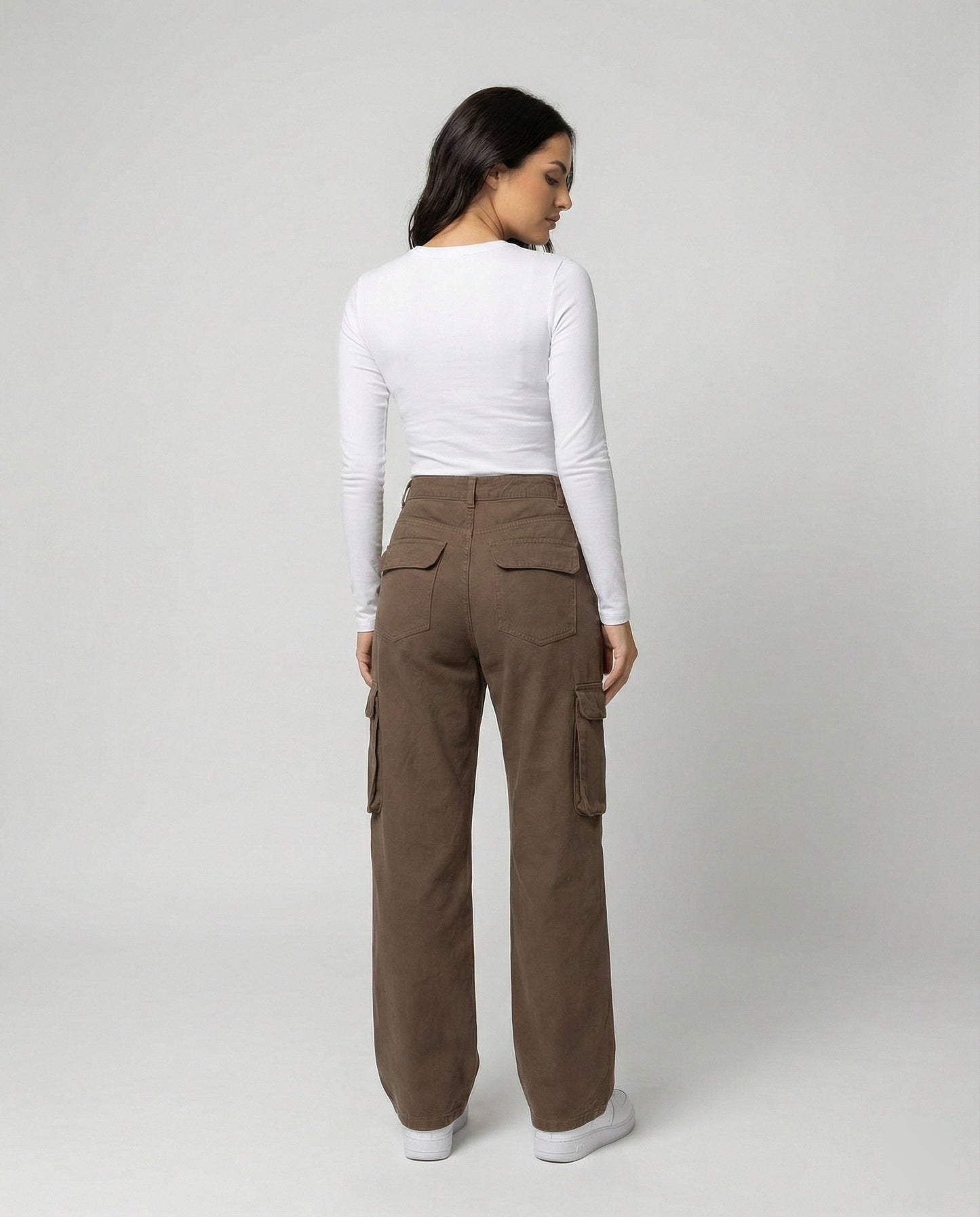 Damen Cargohose Weite Bein Extra Komfortable Arbeitshose