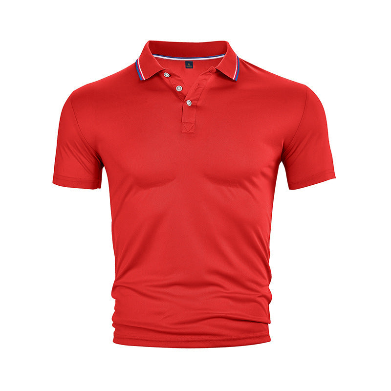 Herren Poloshirt Klassisch mit Kontrastkragen Modern