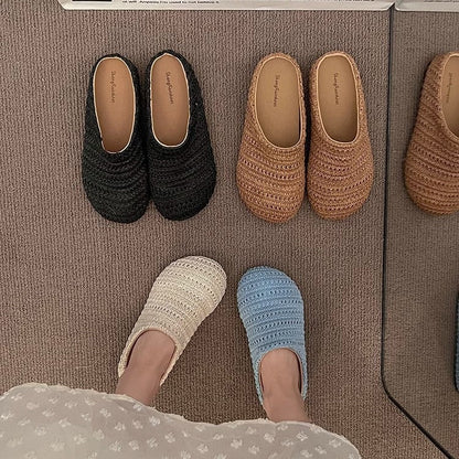 Damen Hausschuhe Warm Bequem Heidi Stil