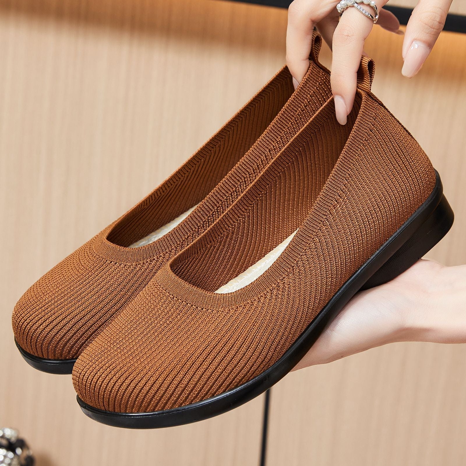 Damen Ballerinas Bequem Flexible Sohle Moderne Schuhe - BerlinGlamour
