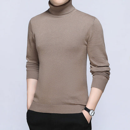 Herren Rollkragenpullover Baumwolle Atmungsaktiv Eleganz