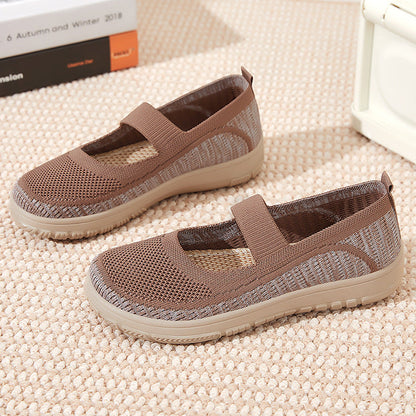 Damen Sneaker Bequem Atmungsaktiv mit Elastik - BerlinGlamour