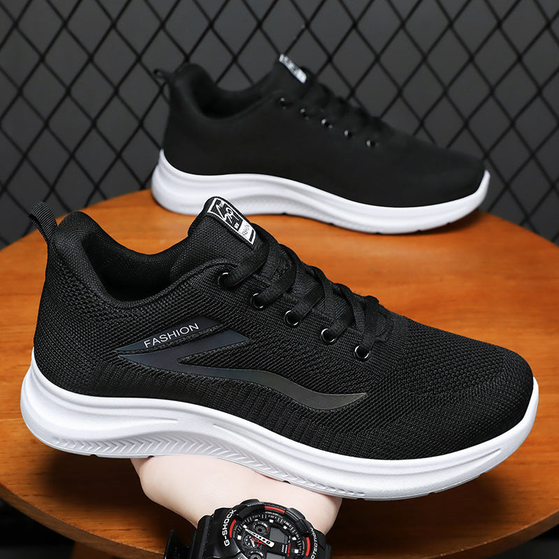 Damen Sport-Schuhe Jogging Atmungsaktiv Mesh Schwarz