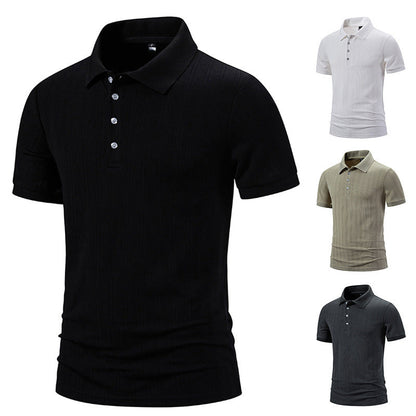 Herren Poloshirt Hochwertig Strukturiert Modern