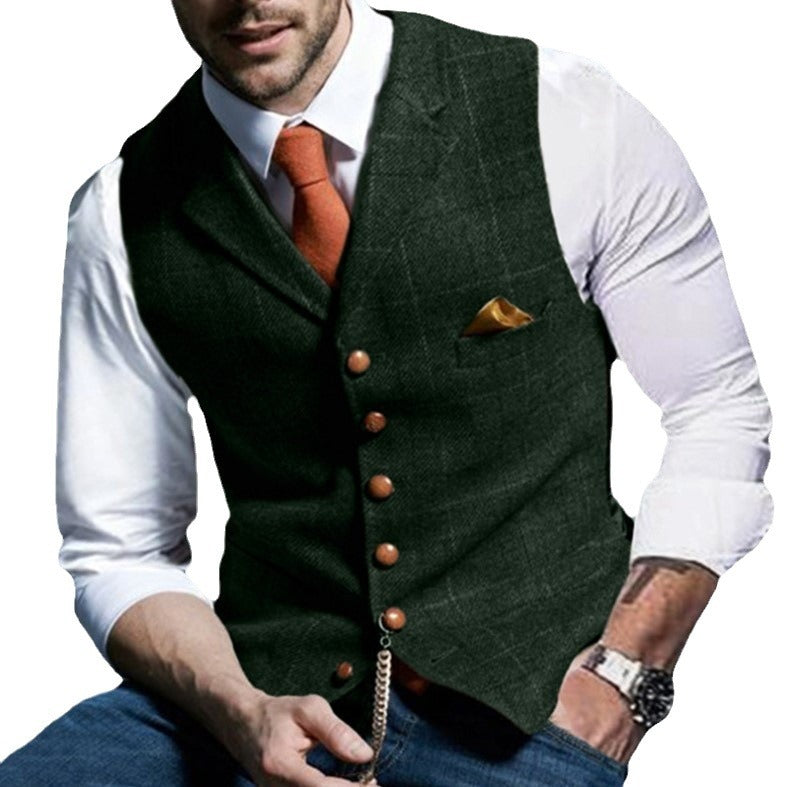 Herren Weste Elegante Slim Fit mit feinem Stoff
