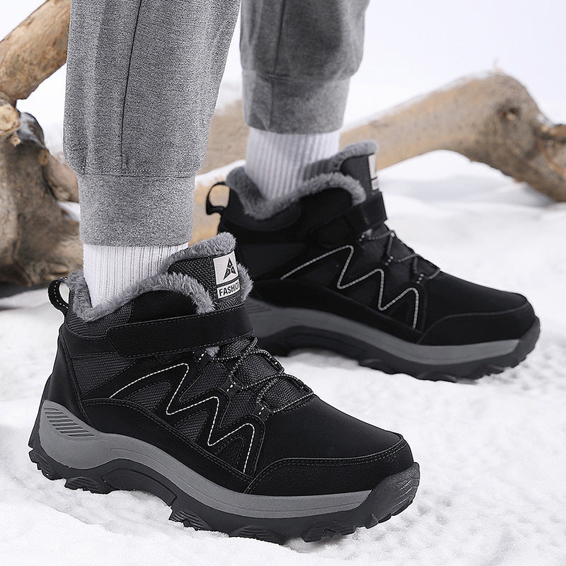 Herren Wanderschuhe Winter Warm Isoliert Knöchelschutz