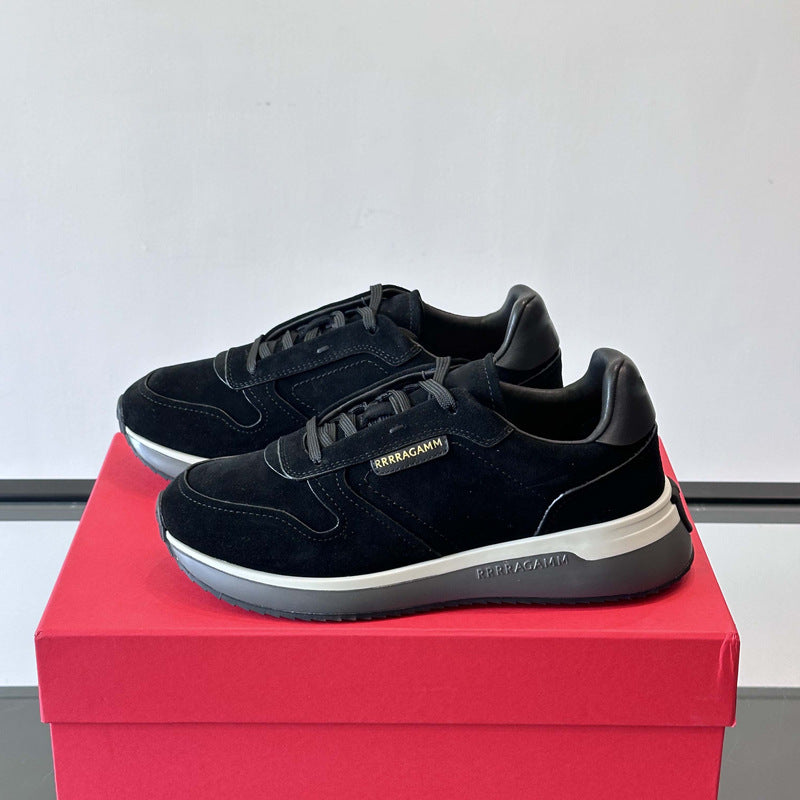 Damen Sneaker Sportlich Rutschfest Wildleder Schuhe