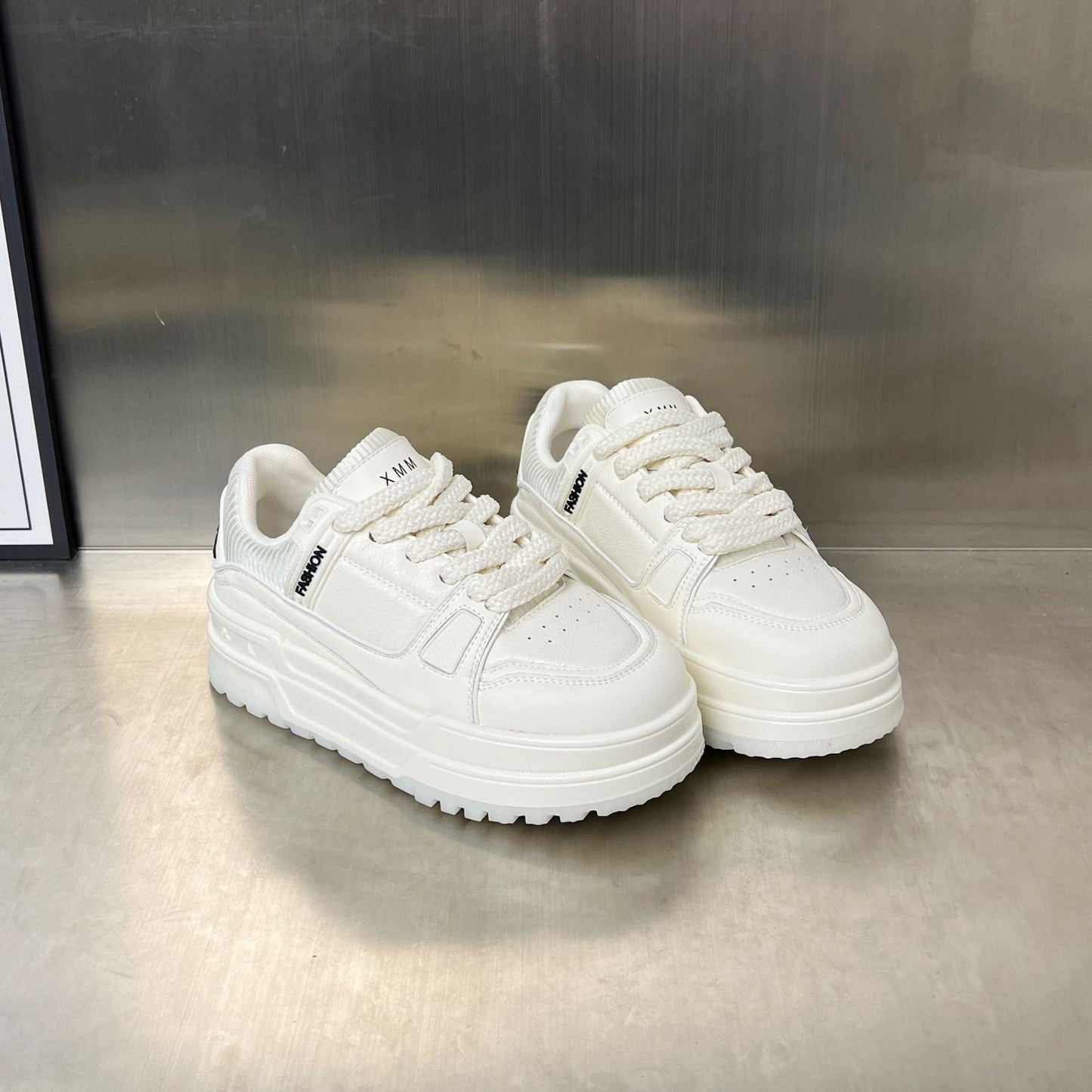 Damen Sneaker Plateau Schuhe Atmungsaktiv