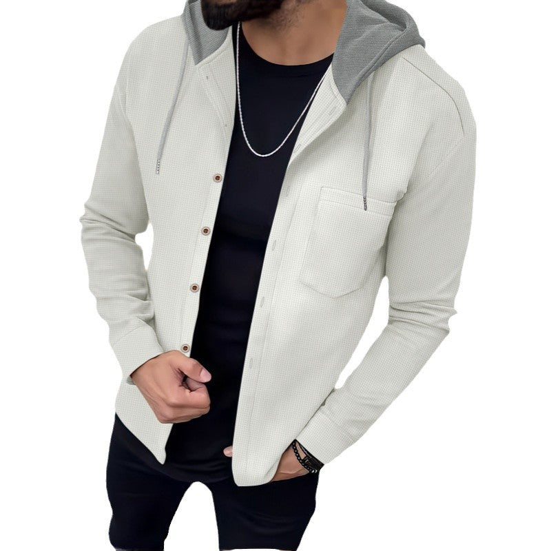 Herren Jacke mit Kapuze Modern Schnitt