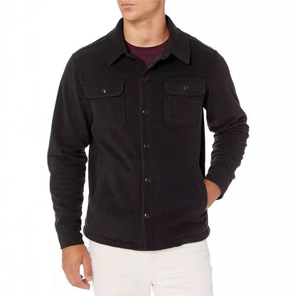 Herren Fleecejacke Warm mit Taschen Modern Sportlich