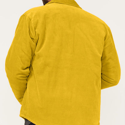 Herren Cordjacke robust mit Taschen und Reißverschluss