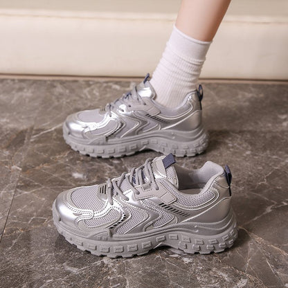 Damen Sneaker Sportlich Ergonomisch Dämpfend