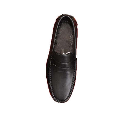 Herren Mokassins Leder Elegant Schnürlos