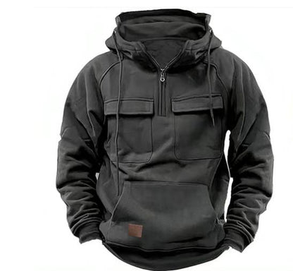 Herren Kapuzenpullover Warm Praktisch Reißverschluss