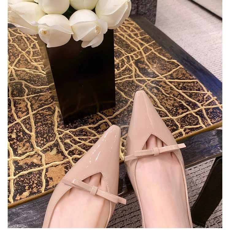 Damen Pumps Slingback Elegant Schleife High Heel