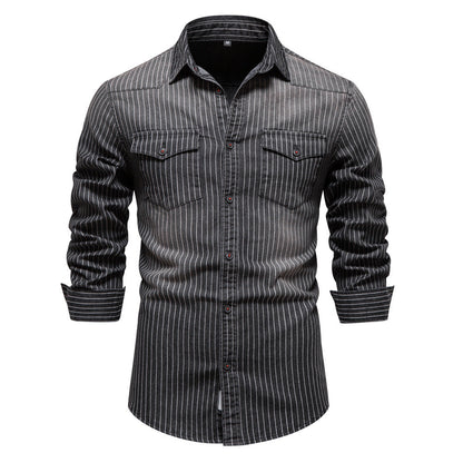 Herren Karohemd Slim Fit Modern mit Brusttasche