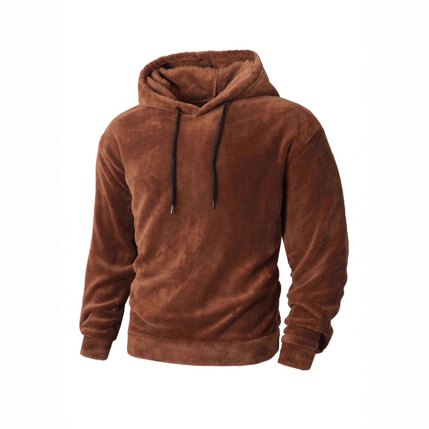 Herren Sweatshirt Kapuzenpullover Weich Fleece Grau