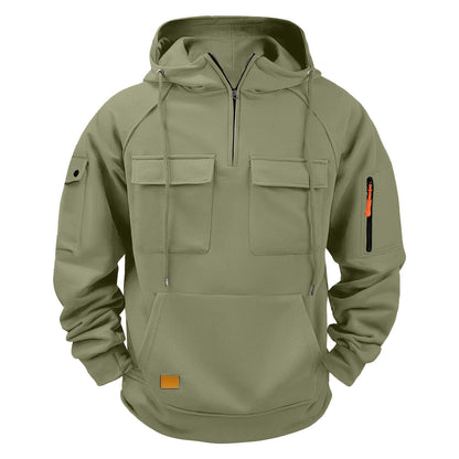 Herren Alltags-Hoodie mit praktischen Taschen BerlinGlamour: Herren Alltags-Hoodie ist ein stylisches und vielseitiges Accessoire für Damen, das mit einer Vielzahl von praktischen und modischen