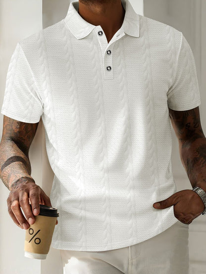 Herren Polohemd Elegantes Design mit Knöpfen Modern