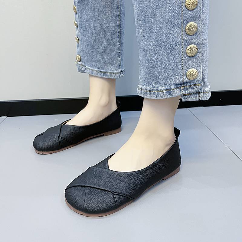 Damen Ballerinas Bequem Kreuz Design Schuhe Damen