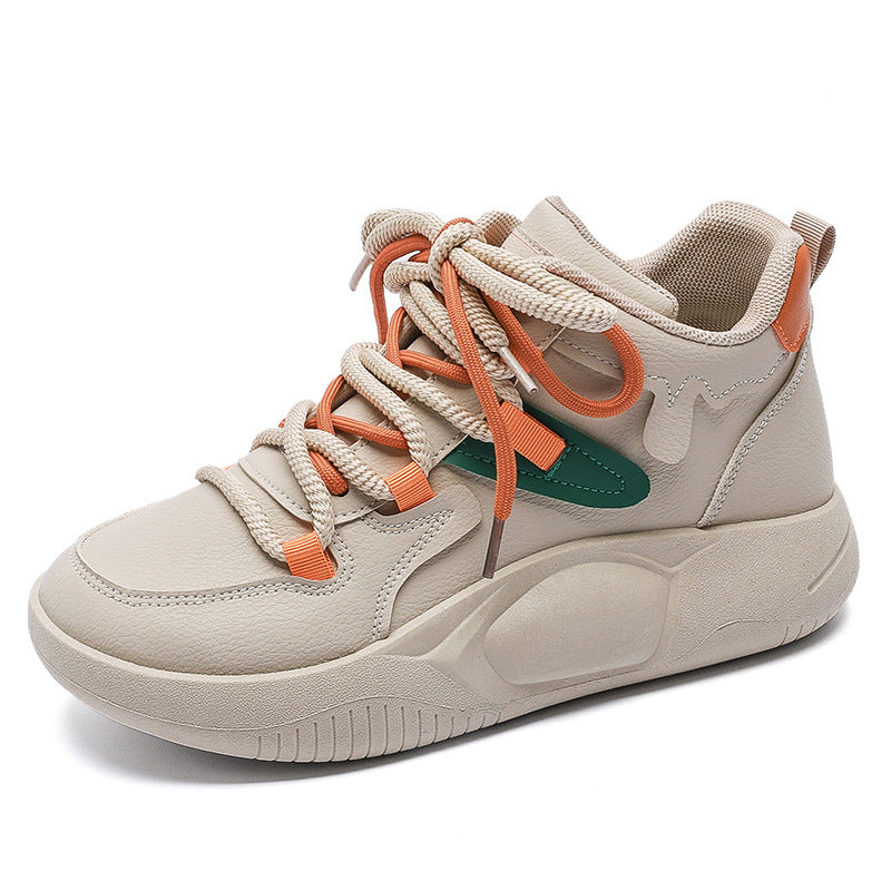 Damen Sneaker High-Top Sportlich Schnürsystem